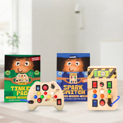 Montessori Spark Switch & Tinker Pad Busy Board (Combo V1/V2)