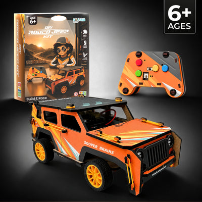 Sooper Brains™ Rodeo DIY RC Jeep (Type-C Rechargeable)