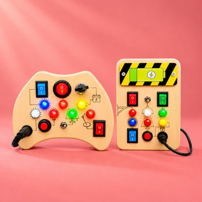 Montessori Spark Switch & Tinker Pad Busy Board