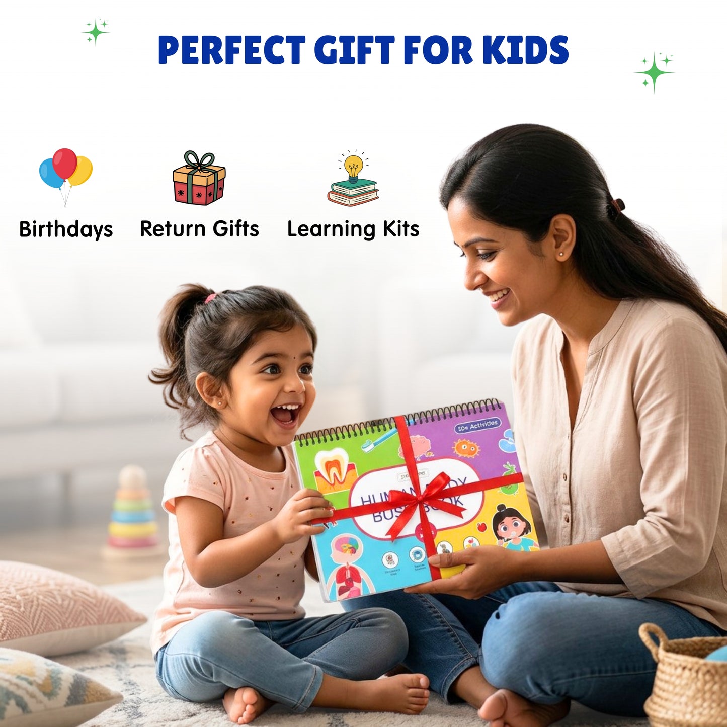 Human Body Busy Book: Interactive Learning Binder for Toddlers & Preschoolers