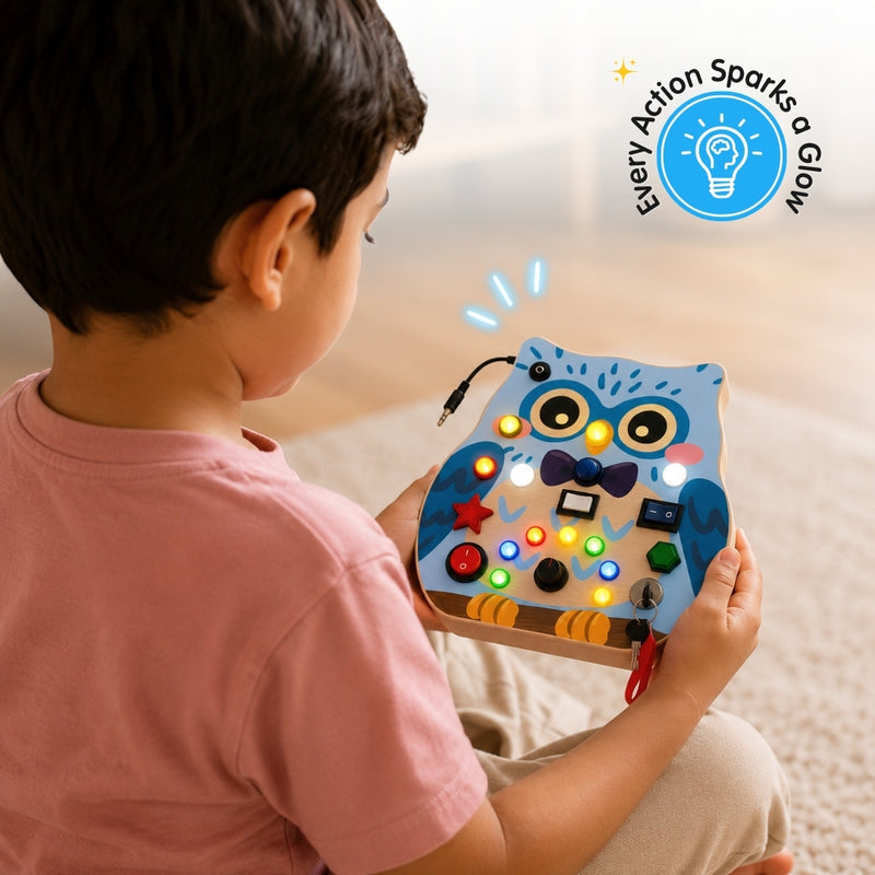 💡 Light Up Every Discovery Every action creates a glowing response that keeps little explorers engaged.