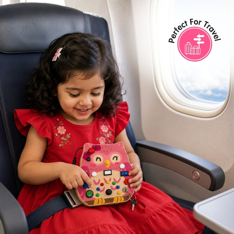 🦉 Meet Your Busy Friend An adorable owl companion makes learning feel warm, playful and familiar.