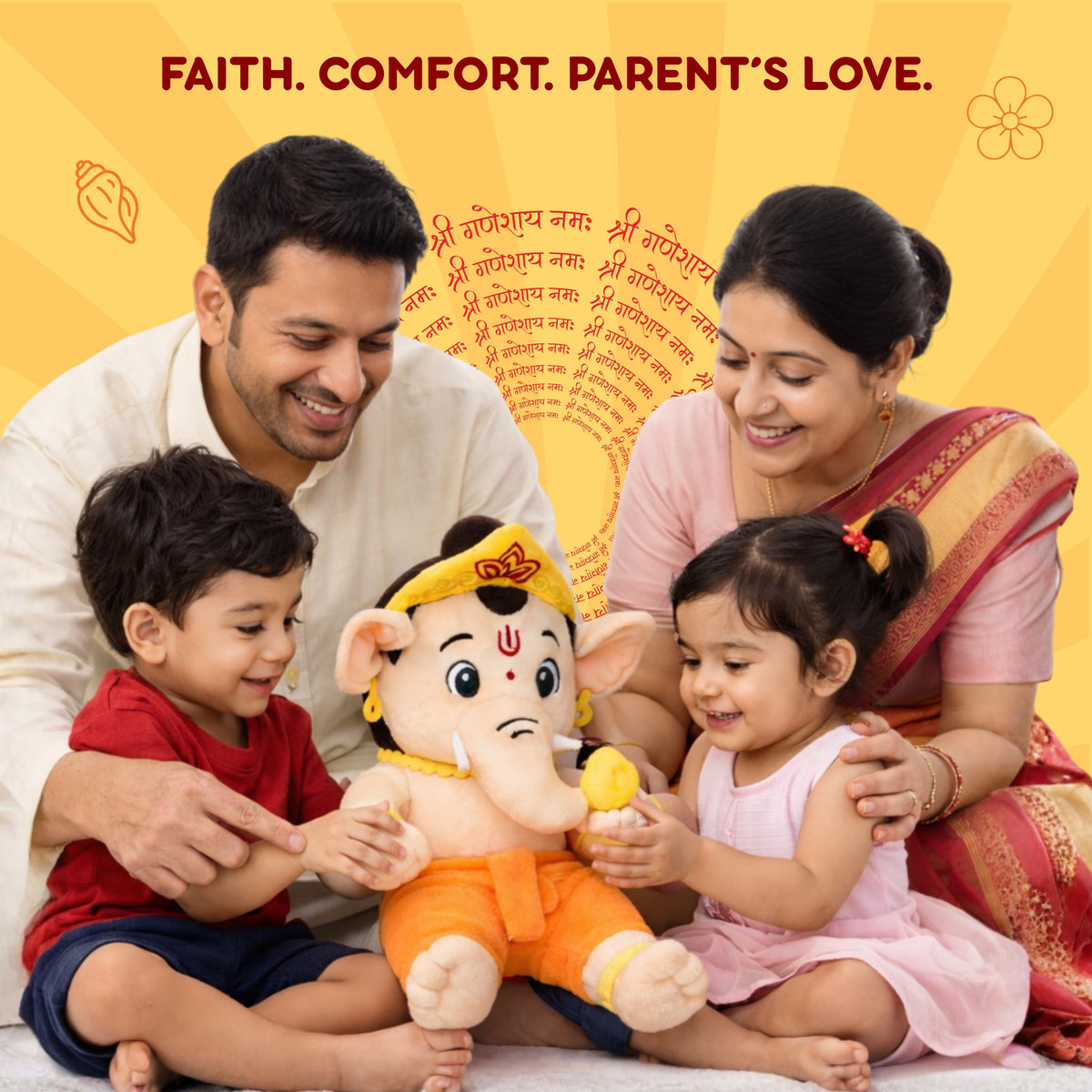 Clap Cuddle™ Mantra Chanting Ganesha with Meditation Mode