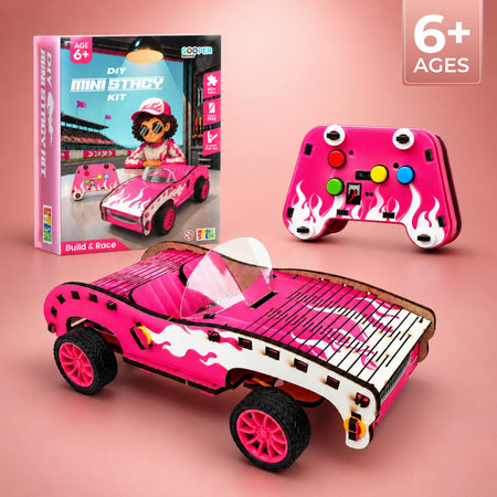 Sooper Brains™ Stacy DIY RC Car (Type-C Rechargeable)