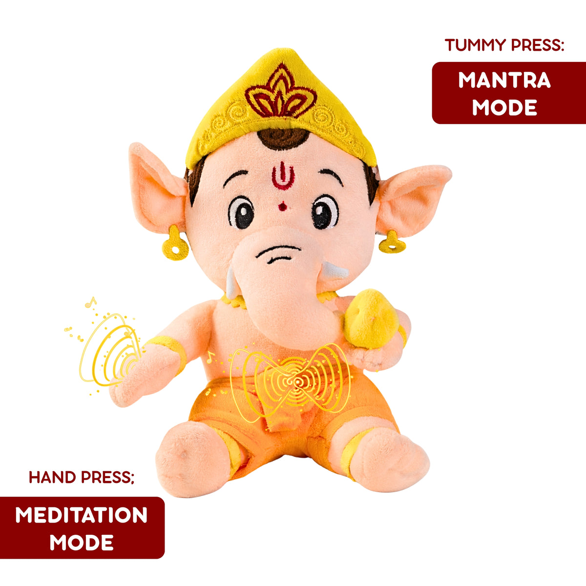 Clap Cuddle™ Mantra Chanting Ganesha with Meditation Mode