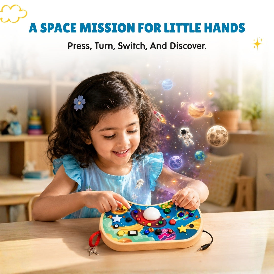 Space Odyssey Montessori Busy Board - V18