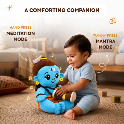 Clap Cuddle Mantra Chanting Shiva plush toy