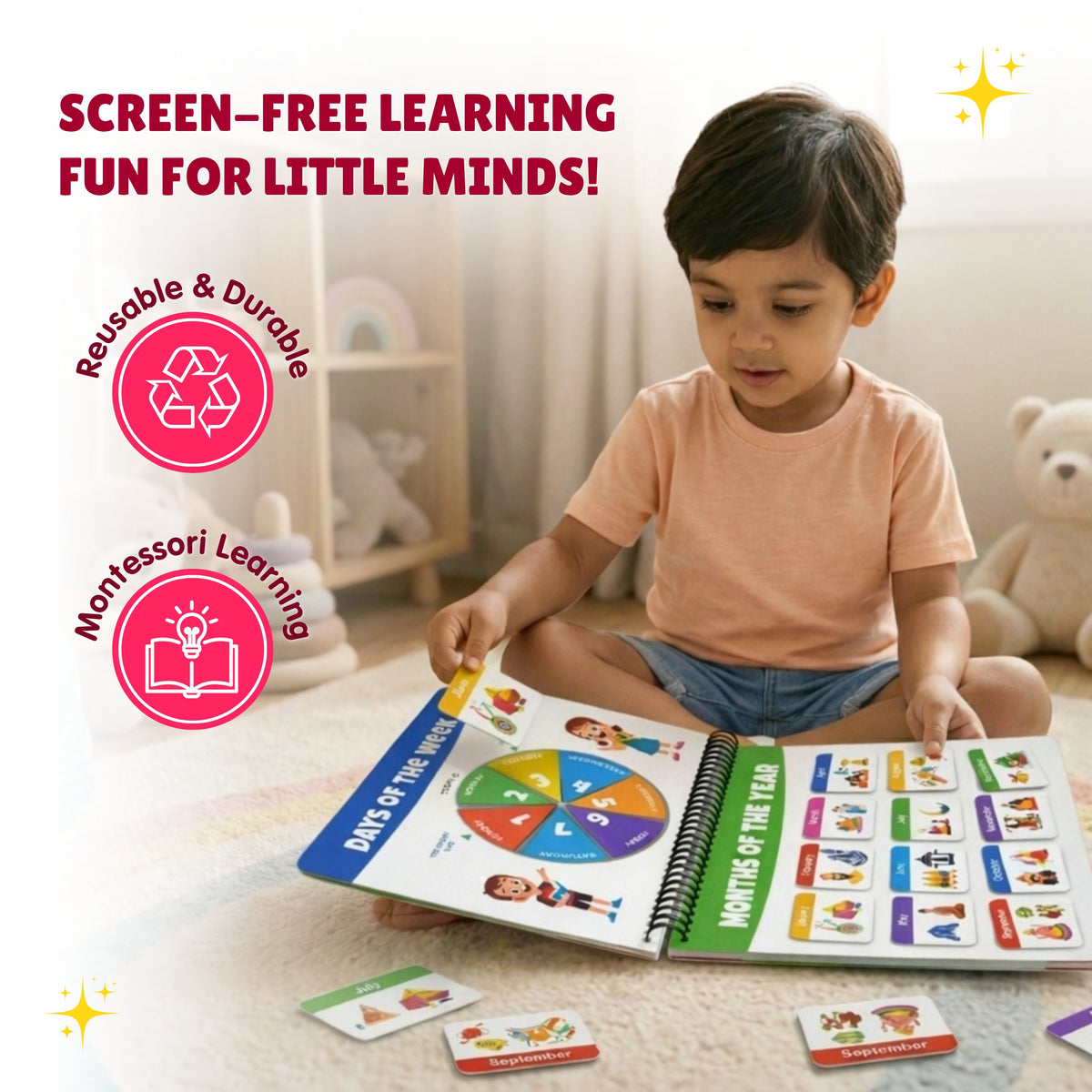 Activity Busy Book: Interactive Learning Binder for Toddlers & Preschoolers
