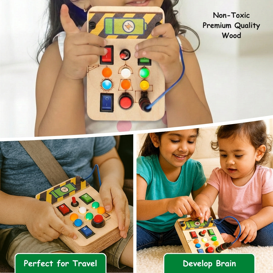 Spark Switch Montessori Busy Board-V1