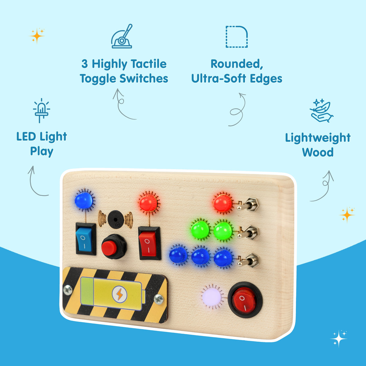 Toggle Play Montessori Busy Board-V6