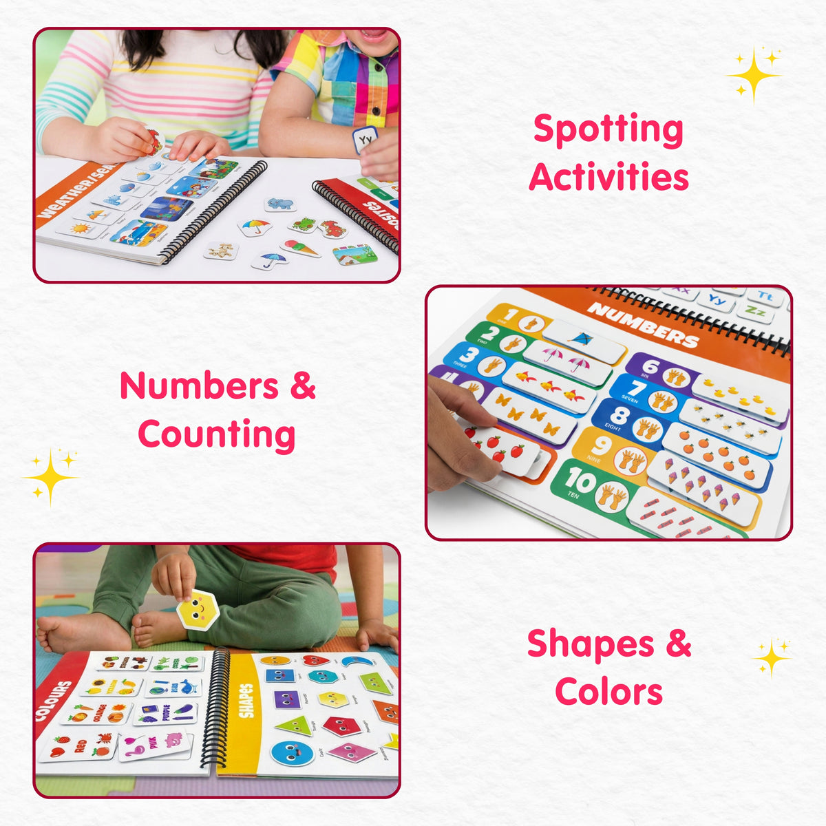 Activity Busy Book: Interactive Learning Binder for Toddlers & Preschoolers