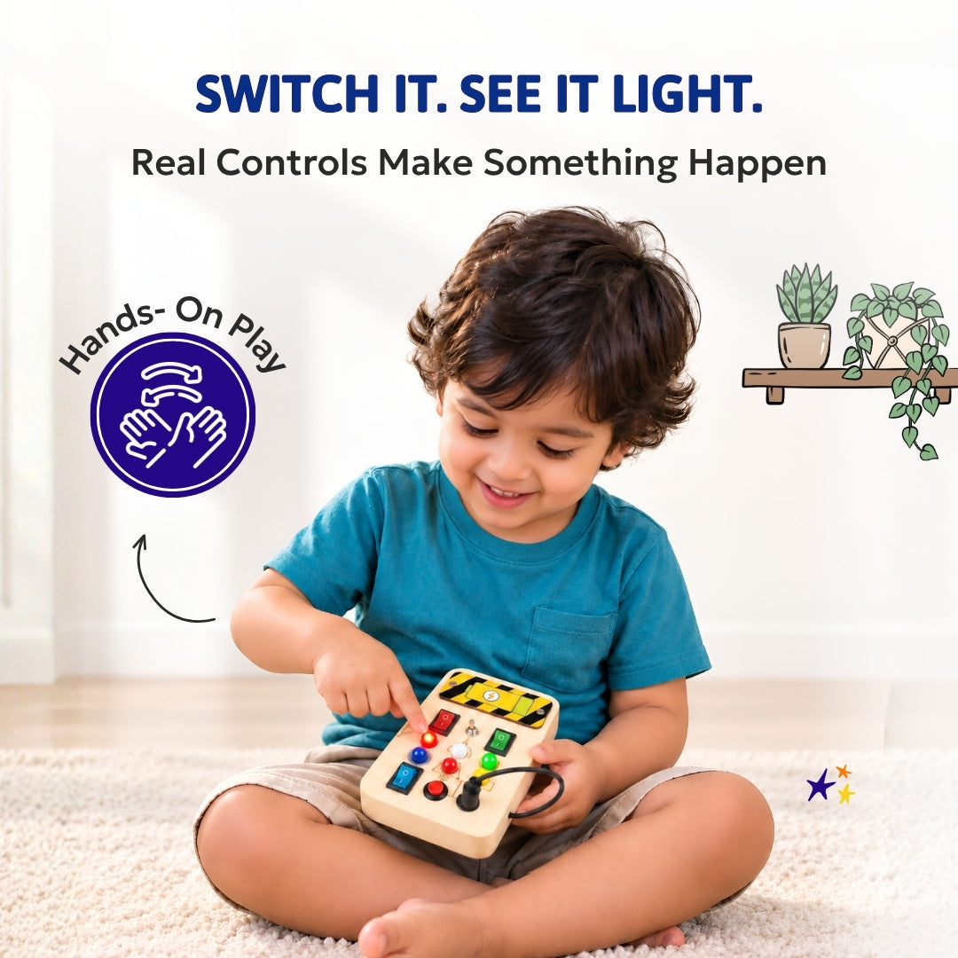 Spark Switch Montessori Busy Board-V1