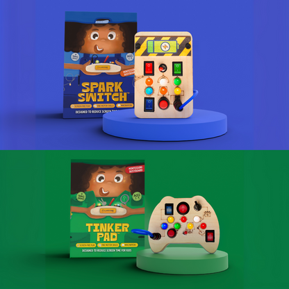 Montessori Spark Switch & Tinker Pad Busy Board (Combo V1/V2)