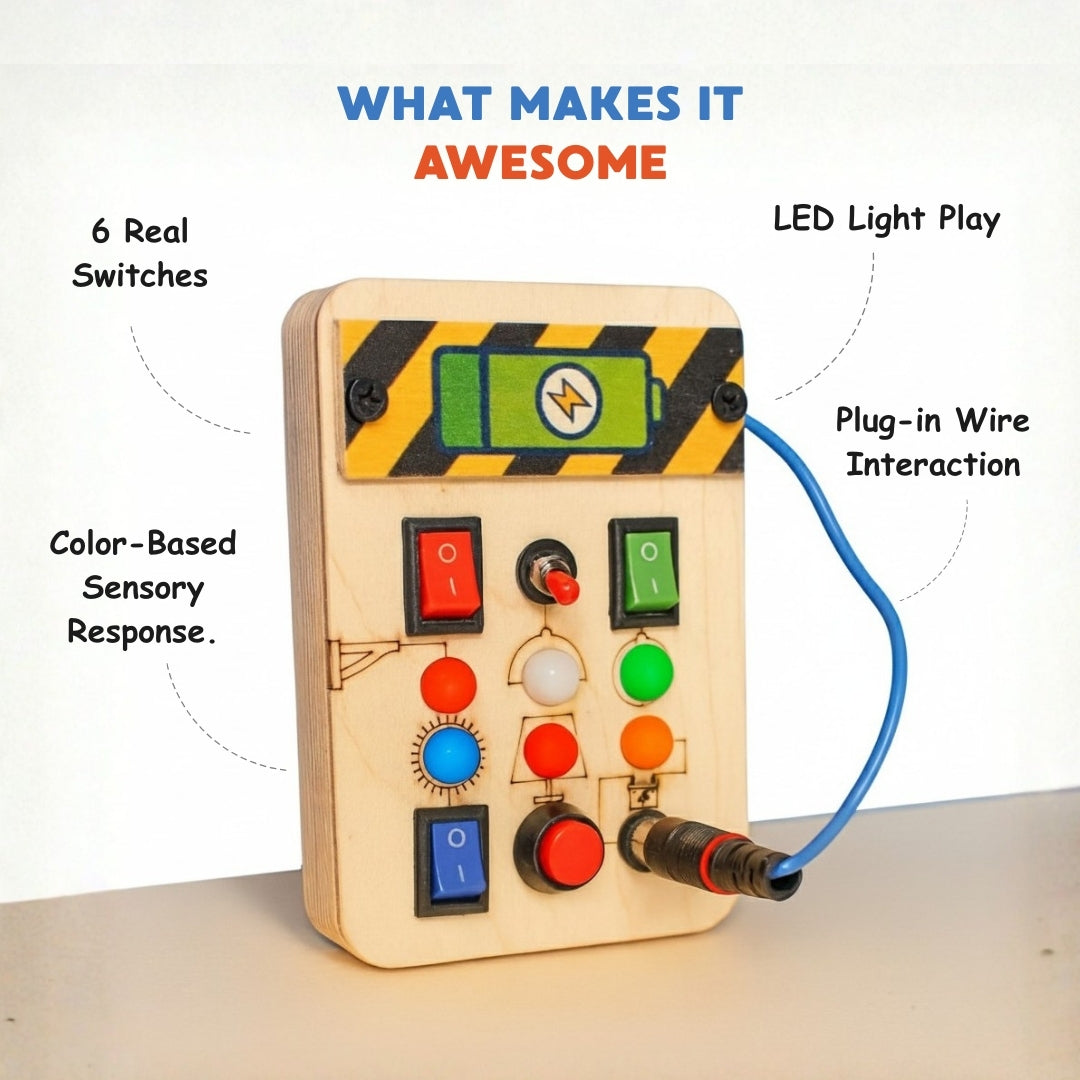 Spark Switch Montessori Busy Board-V1