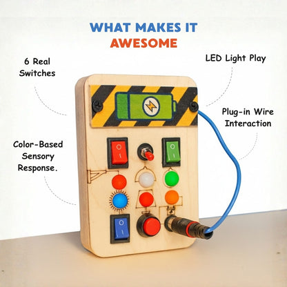 Spark Switch Montessori Busy Board-V1