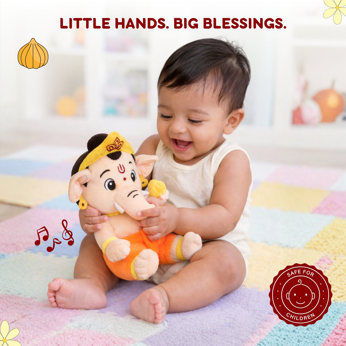 Clap Cuddle™ Mantra Chanting Ganesha with Meditation Mode