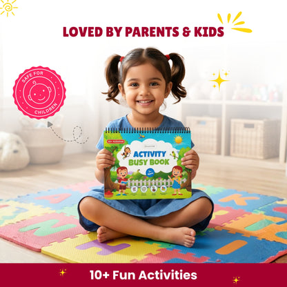 Activity Busy Book: Interactive Learning Binder for Toddlers & Preschoolers
