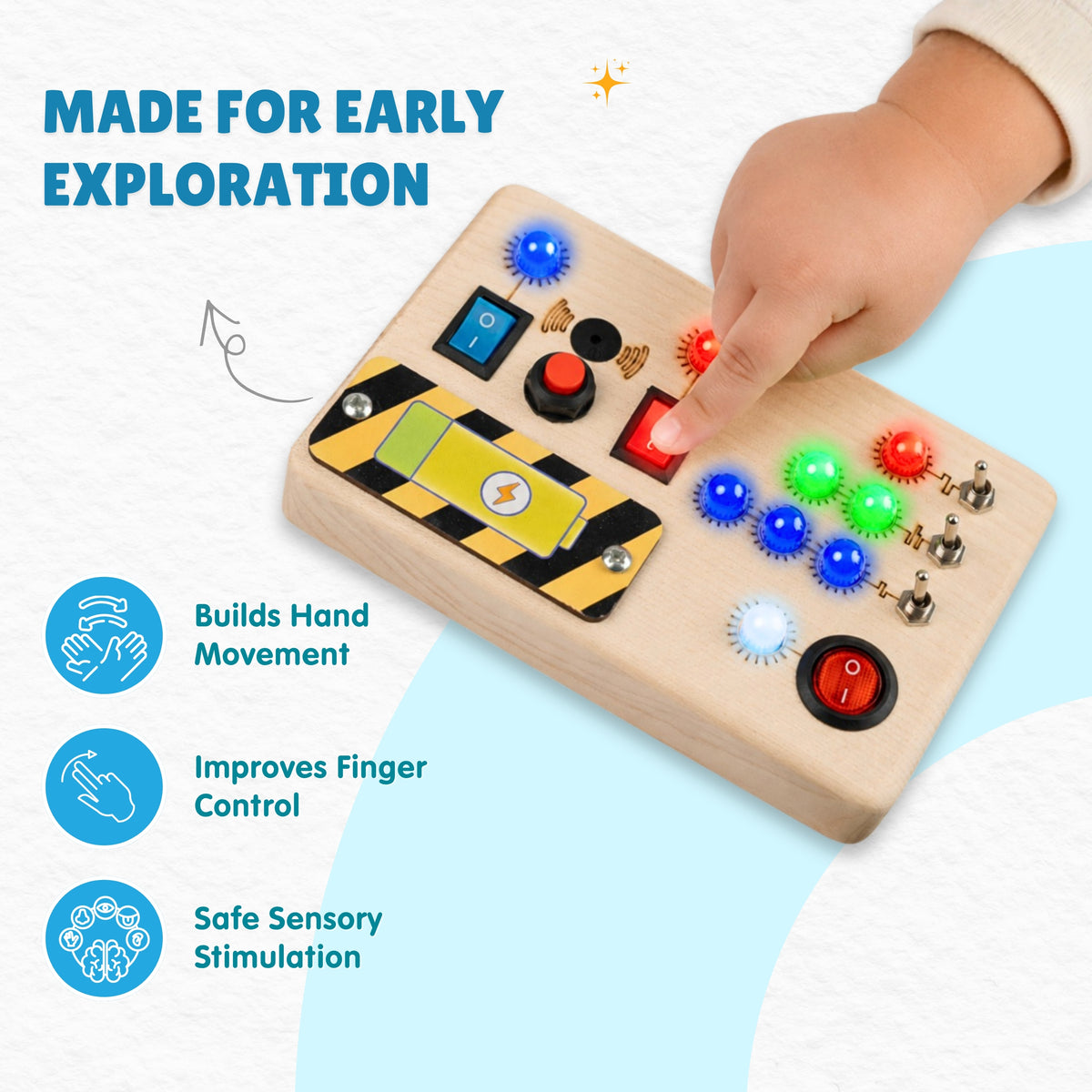 Toggle Play Montessori Busy Board-V6