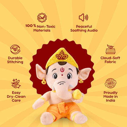 Clap Cuddle™ Mantra Chanting Ganesha with Meditation Mode