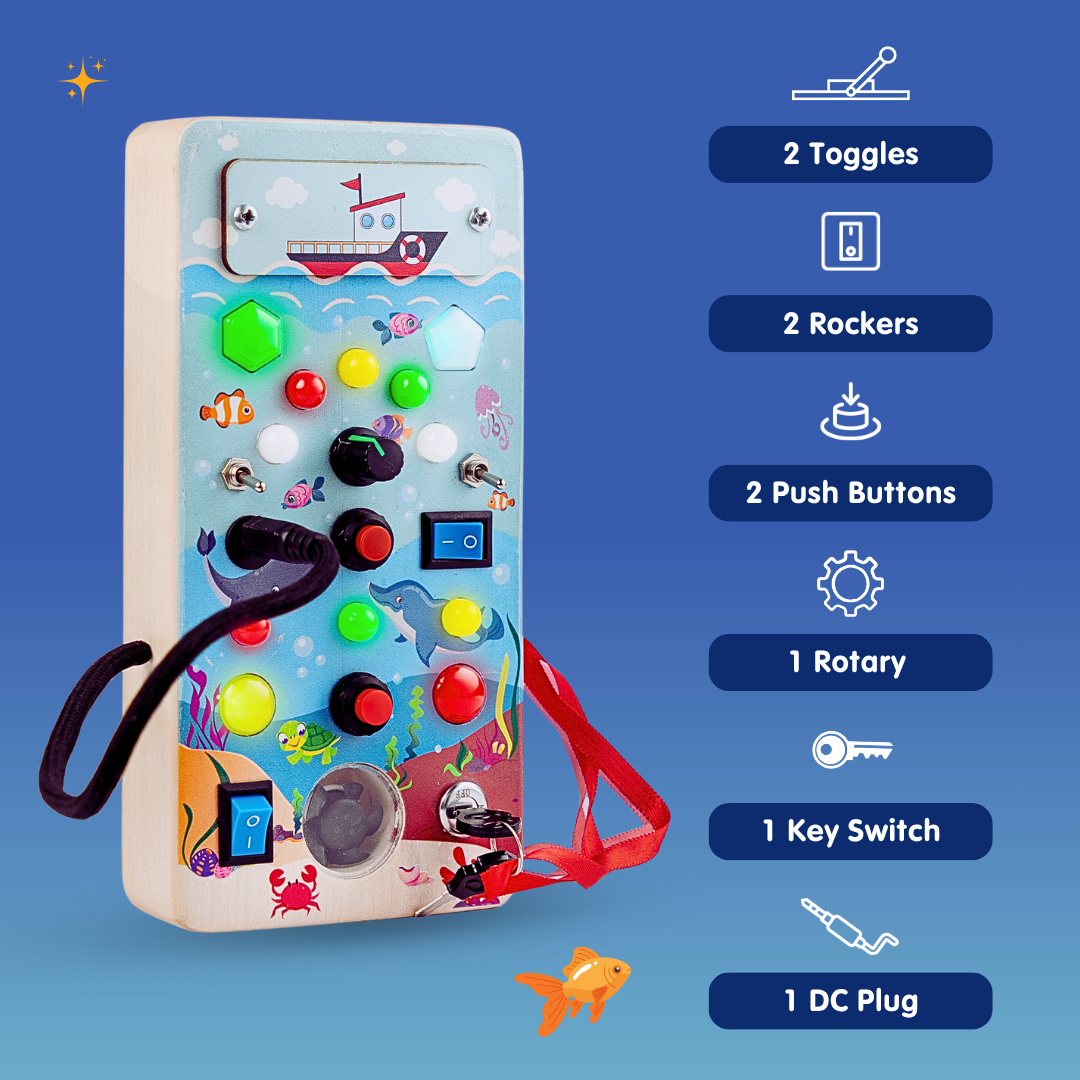 Bubble Montessori Busy Board - V12