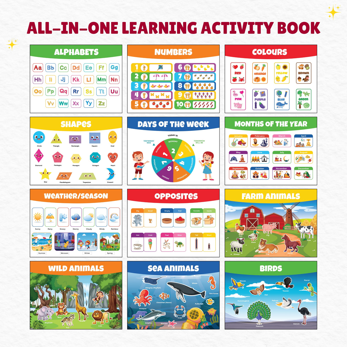 Activity Busy Book: Interactive Learning Binder for Toddlers & Preschoolers