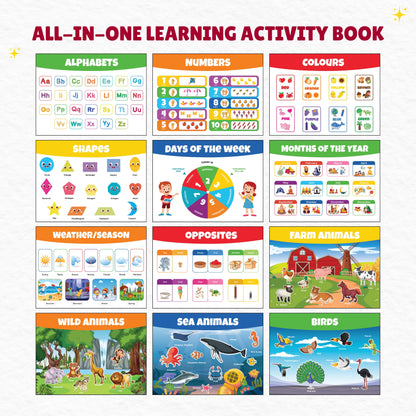 Activity Busy Book: Interactive Learning Binder for Toddlers & Preschoolers
