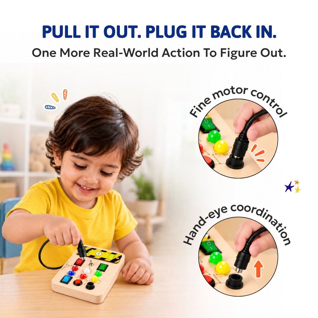 Spark Switch Montessori Busy Board-V1