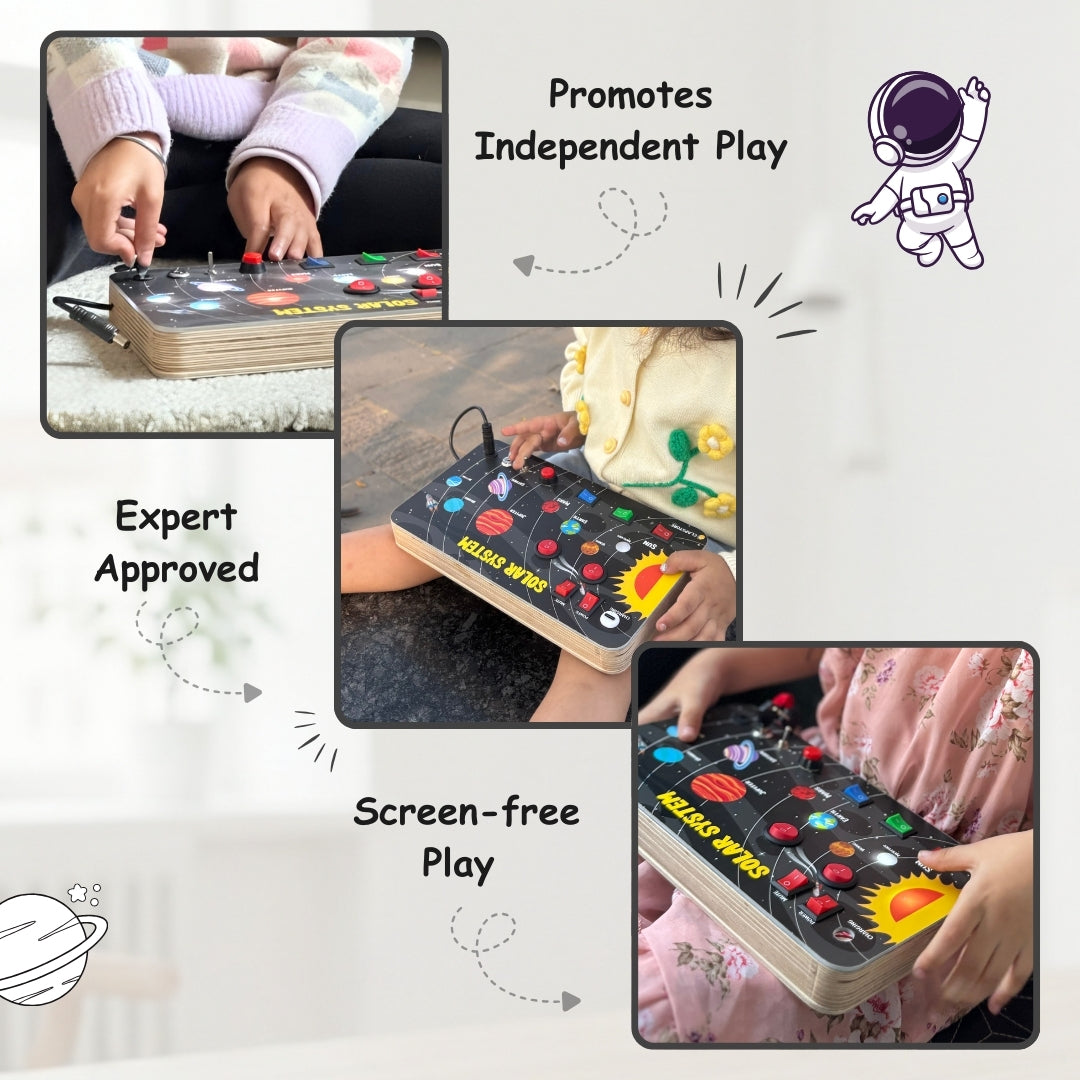 Galaxy Explorer Montessori Busy Board V3 – STEM Toy for Curious Minds