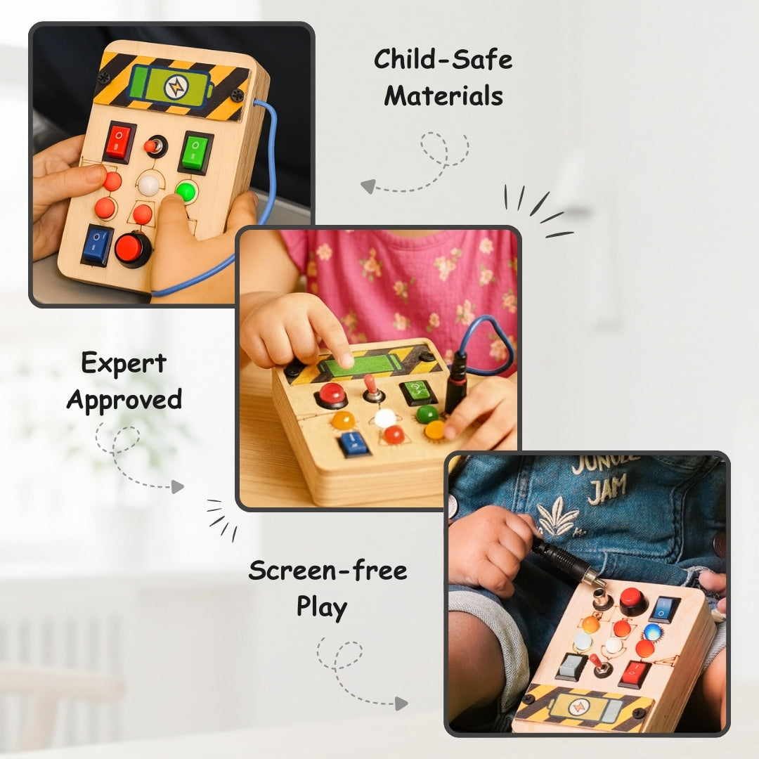 Spark Switch Montessori Busy Board-V1