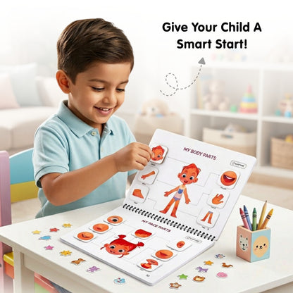 Human Body Busy Book: Interactive Learning Binder for Toddlers & Preschoolers
