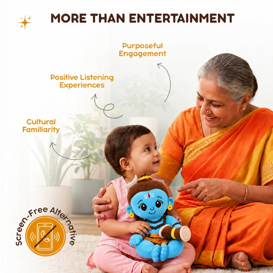 Clap Cuddle Mantra Chanting Shiva plush toy