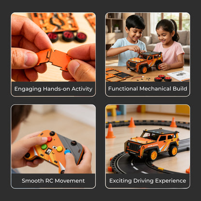 Sooper Brains™ Rodeo DIY RC Jeep (Type-C Rechargeable)