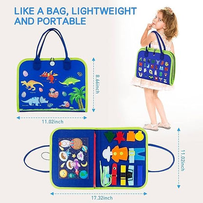 Montessori Busy Book Educational Travel Toy. Lightwight and Portable Travel Friendly Toys.