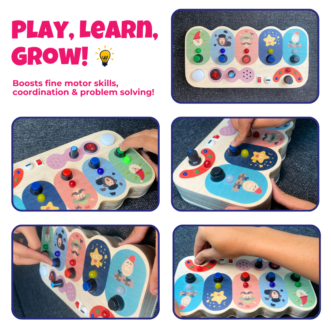 Rhyme House Montessori Busy Board-V8 Rechargeable