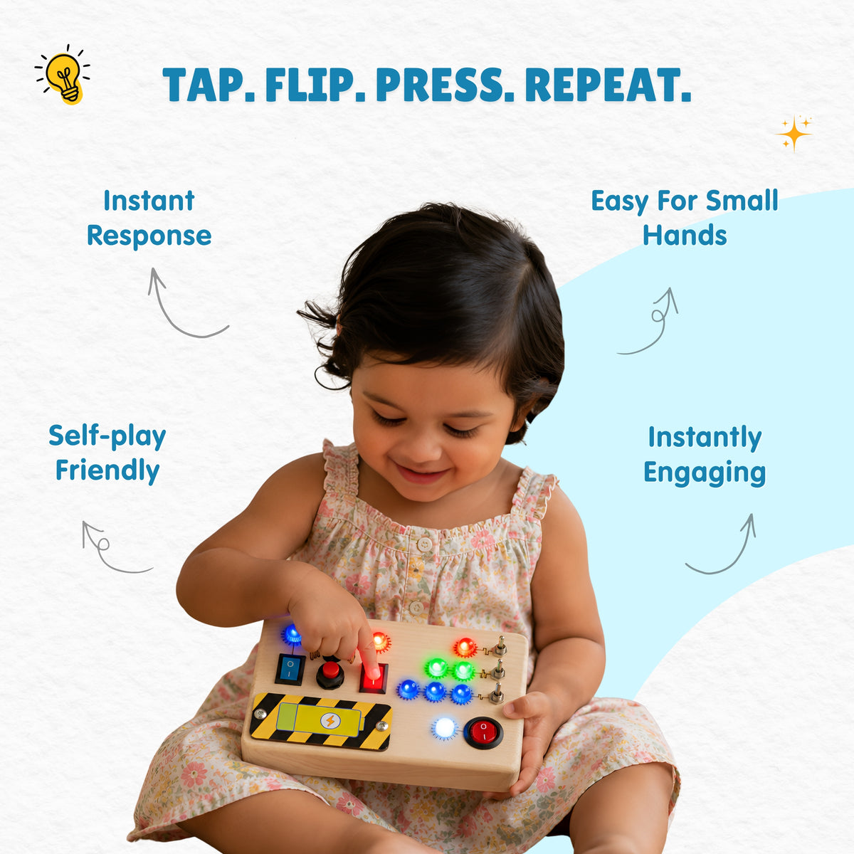 Toggle Play Montessori Busy Board-V6