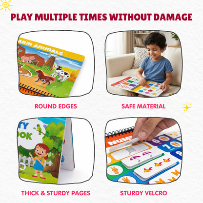 Activity Busy Book: Interactive Learning Binder for Toddlers & Preschoolers