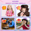 Montessori Busy Book For Age3+ (Pink) – Interactive Sensory Activities for Toddlers