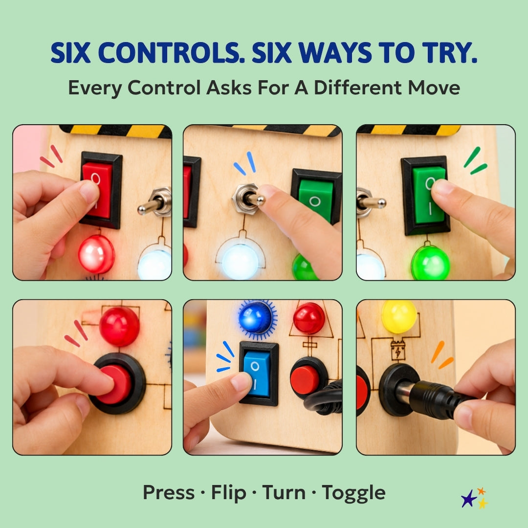 Spark Switch Montessori Busy Board-V1