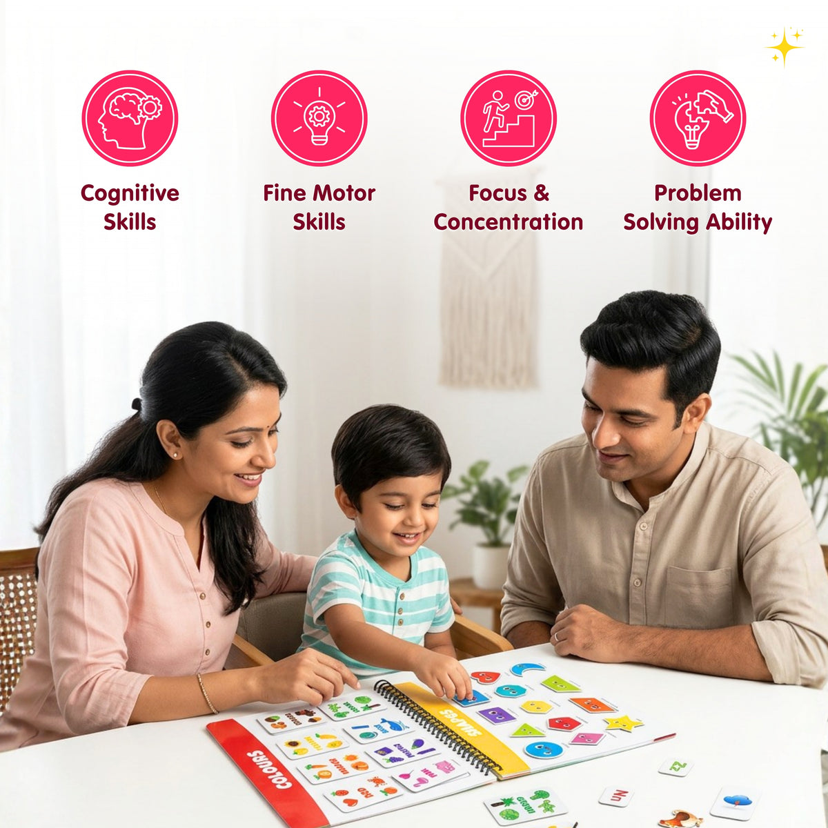 Activity Busy Book: Interactive Learning Binder for Toddlers & Preschoolers