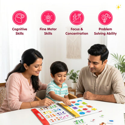 Activity Busy Book: Interactive Learning Binder for Toddlers & Preschoolers