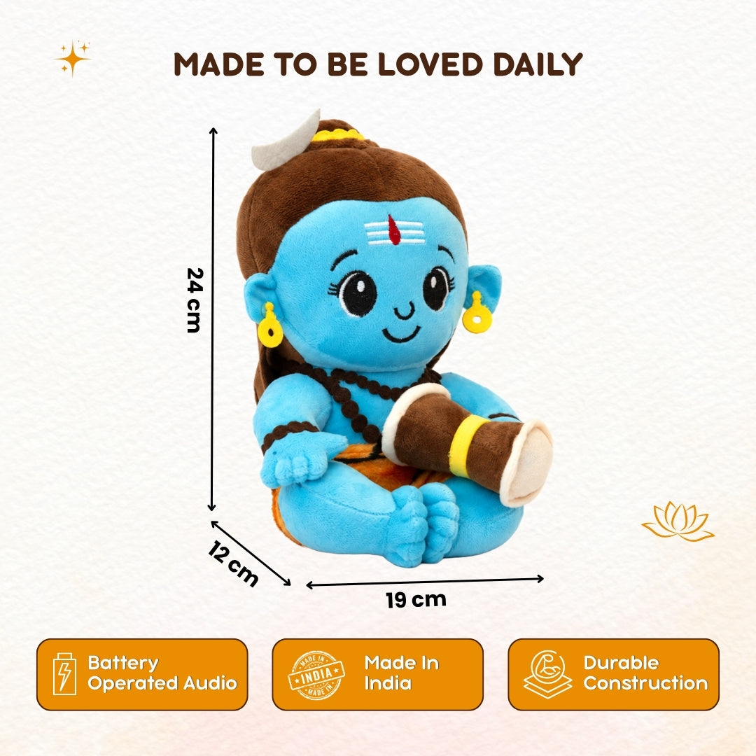 Clap Cuddle Mantra Chanting Shiva plush toy