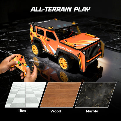 Sooper Brains™ Rodeo DIY RC Jeep (Type-C Rechargeable)