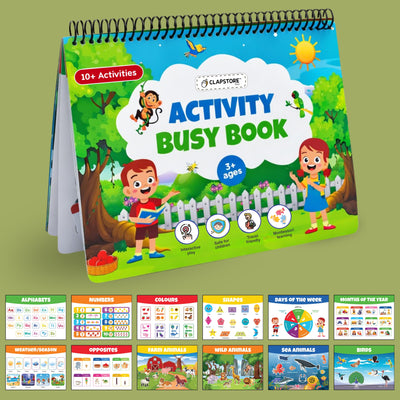Activity Busy Book: Interactive Learning Binder for Toddlers & Preschoolers