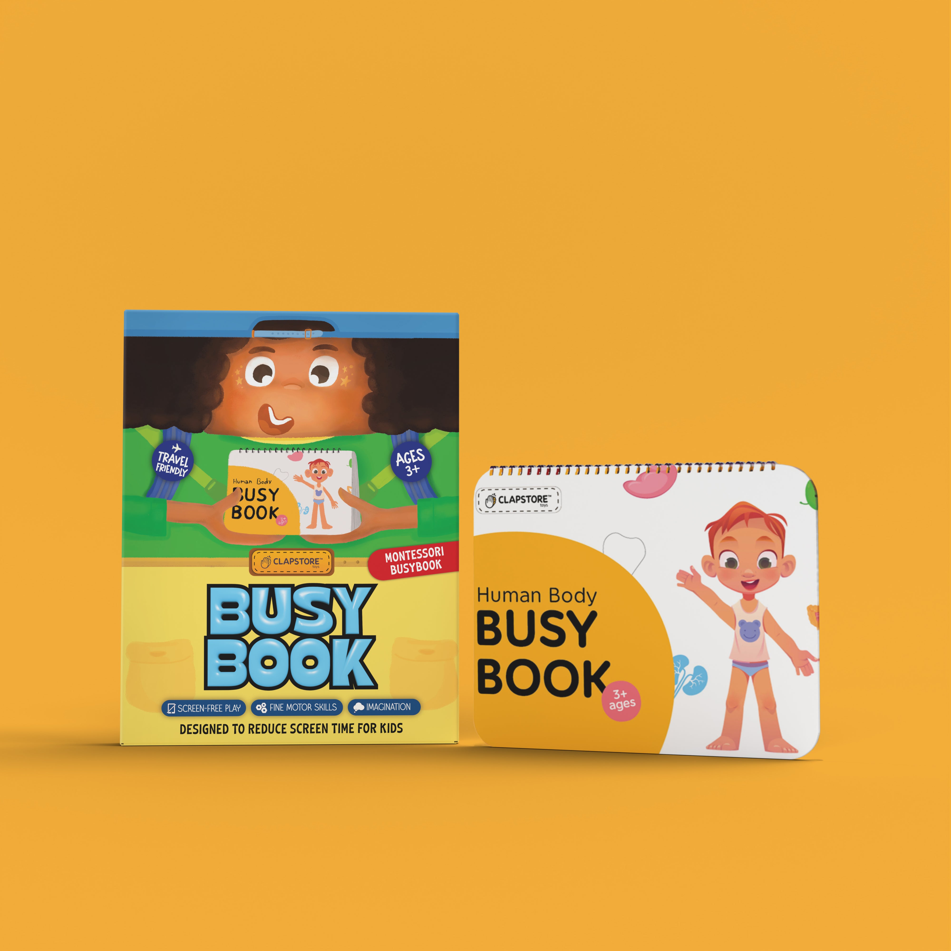 Human Body Busy Book: Interactive Learning Binder for Toddlers & Preschoolers