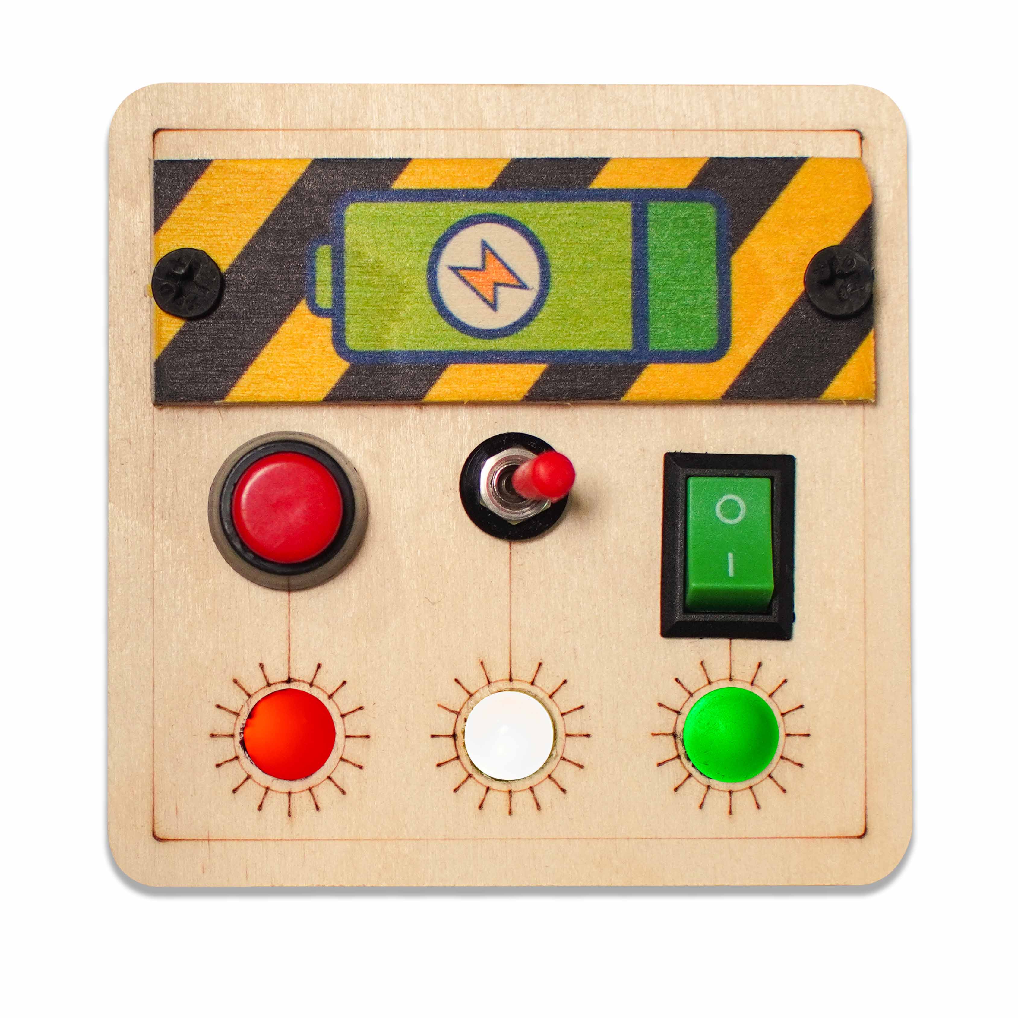 Toddler Montessori Portable Switches Busy Board lite V4