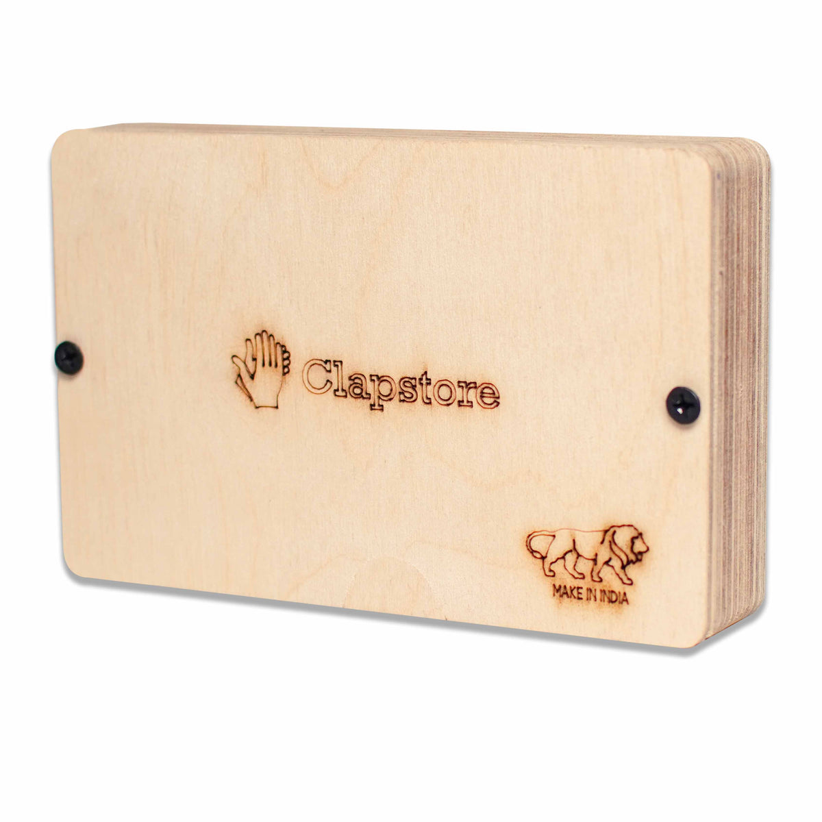 Creative toys for kids: rear view of Montessori busy board showing smooth wooden finish.