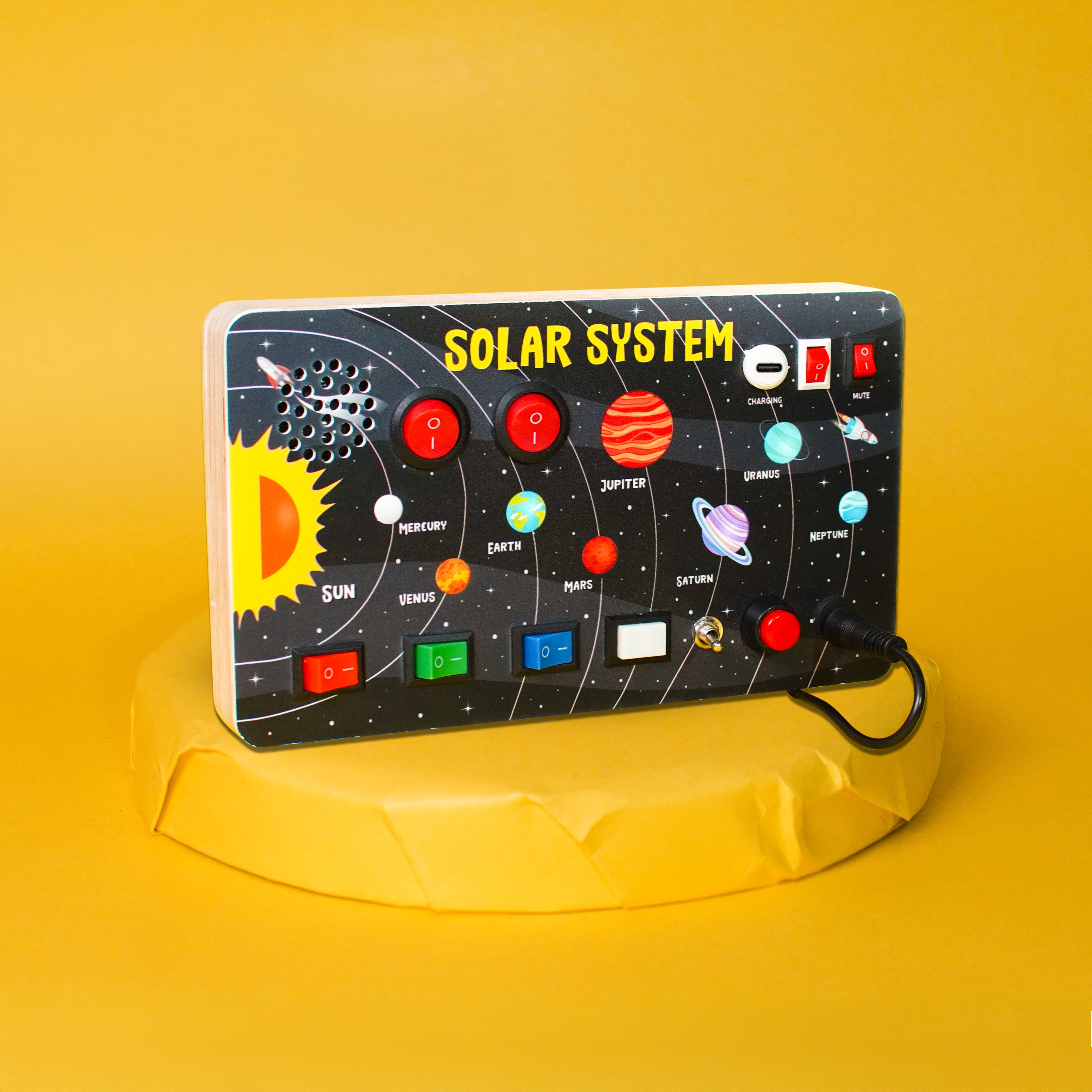 Galaxy Explorer Montessori Busy Board V3 – STEM Toy for Curious Minds