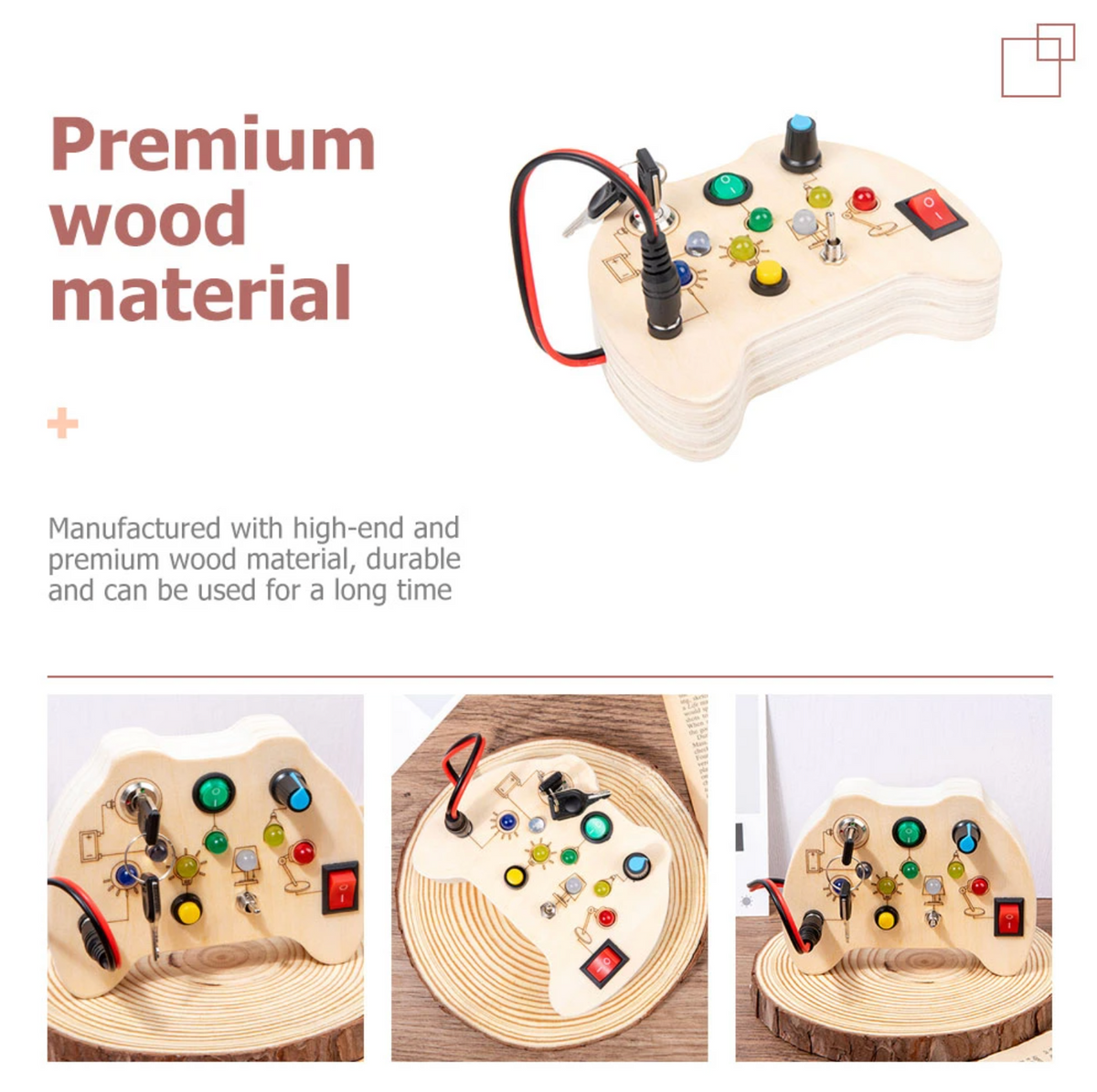 Montessori Tinker Pad & Mini Switch Busy Board (Combo V2/V4)