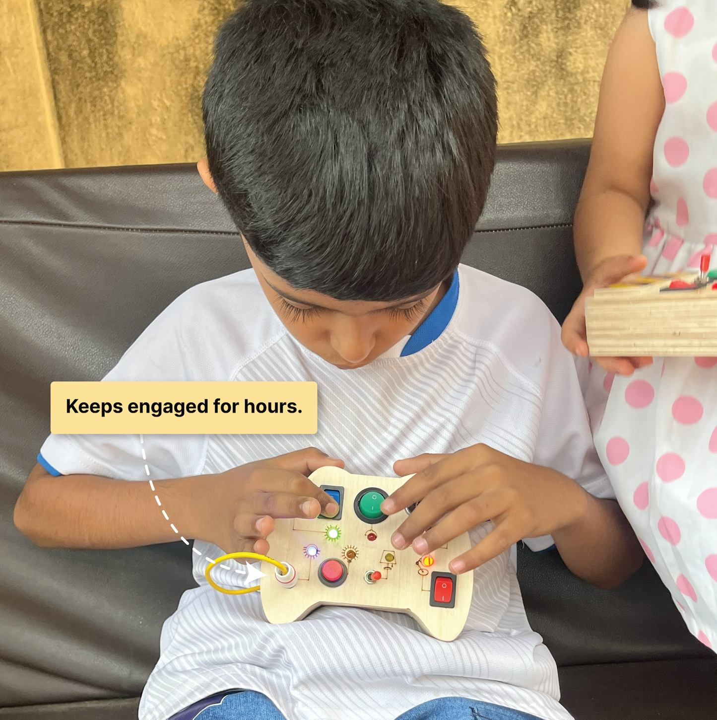 Montessori Busy Board - Wooden Toy Keeps child busy for hours.