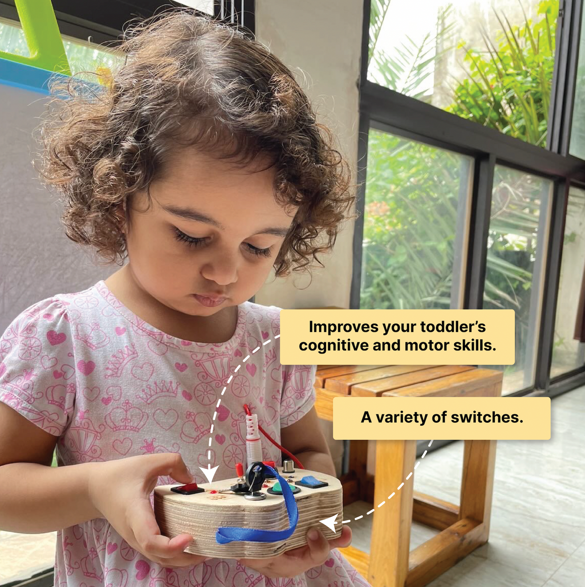 Montessori Tinker Pad Helps to improve toddlers skills and focus.